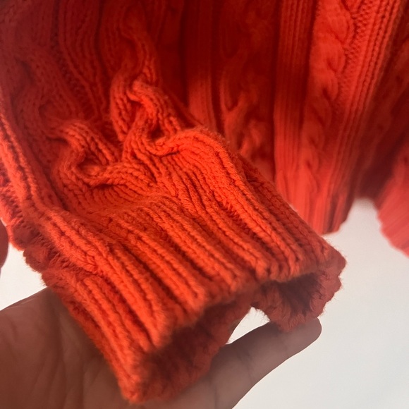 Ralph Lauren Vibrant Orange Knit Sweater - Picture 2 of 11